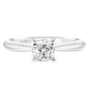 Artcarved Bridal Mounted with CZ Center Classic Solitaire Engagement Ring Paige 14K White Gold