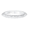 Artcarved Bridal Band No Stones Vintage Filigree Halo Wedding Band Isador 14K White Gold