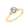 Artcarved Bridal Unmounted No Stones Contemporary Floral Solitaire Engagement Ring Buttercup 14K Yellow Gold