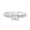 Artcarved Bridal Semi-Mounted with Side Stones Vintage Filigree Diamond Engagement Ring Marion 18K White Gold