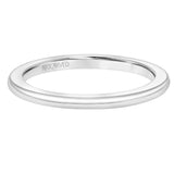 Artcarved Bridal Band No Stones Classic Wedding Band Audrey 18K White Gold