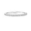 Artcarved Bridal Mounted with Side Stones Classic Halo Diamond Wedding Band Jocelyn 18K White Gold