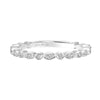 Artcarved Bridal Mounted with Side Stones Contemporary Halo Diamond Wedding Band Riley 14K White Gold