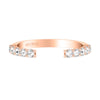 Artcarved Bridal Mounted with Side Stones Classic Rose Goldcut Diamond Wedding Band 18K Rose Gold
