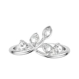 Artcarved Bridal Mounted with Side Stones Contemporary Rose Goldcut Diamond Anniversary Band 14K White Gold