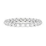 Artcarved Bridal Mounted with Side Stones Classic Rose Goldcut Diamond Anniversary Band 18K White Gold
