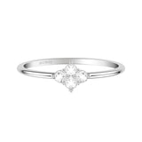 Artcarved Bridal Mounted with Side Stones Classic Rose Goldcut Diamond Anniversary Band 14K White Gold