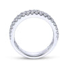 Gabriel & Co. 14k White Gold Stackable Diamond Ring