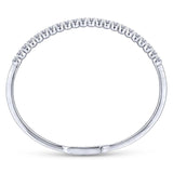 Gabriel & Co. 14k White Gold Demure Diamond Bangle Bracelet