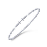 Gabriel & Co. 14k White Gold Bujukan Bangle Bracelet