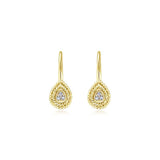 Gabriel & Co. 14k Yellow Gold Hampton Diamond Drop Earrings