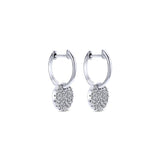 Gabriel & Co. 14k White Gold Lusso Diamond Drop Earrings