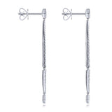 Gabriel & Co. 14k White Gold Kaslique Diamond Drop Earrings