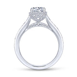Gabriel & Co. 14k White Gold Infinity Straight Engagement Ring