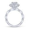 Gabriel & Co. 14k White Gold Embrace Double Halo Engagement Ring