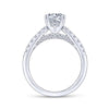 Gabriel & Co. 14k White Gold Contemporary Straight Engagement Ring