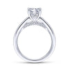 Gabriel & Co. 14k White Gold Contemporary Straight Engagement Ring