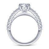 Gabriel & Co. 14k White Gold Classic Straight Engagement Ring