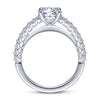 Gabriel & Co. 14k White Gold Classic Straight Engagement Ring