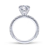 Gabriel & Co. 14k White Gold Contemporary Straight Engagement Ring