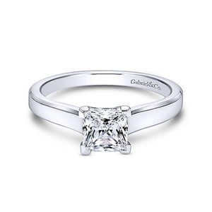 Gabriel & Co 14K White Gold Enid Solitaire Diamond Engagement Ring