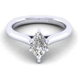 Gabriel & Co 14K White Gold Allie Solitaire Diamond Engagement Ring