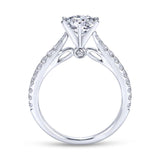 Gabriel & Co. 14k White Gold Contemporary Straight Engagement Ring