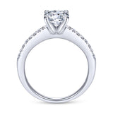 Gabriel & Co. 14k White Gold Contemporary Straight Engagement Ring