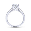 Gabriel & Co. 14k White Gold Contemporary Straight Engagement Ring