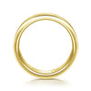 Gabriel & Co. 14k Yellow Gold Exclusive Men's Wedding Band