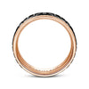 Gabriel & Co. 14k Rose Gold Exclusive Men's Wedding Band