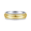 Gabriel & Co. 14k Two Tone Gold Exclusive Men's Wedding Band