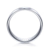 Gabriel & Co. 14k White Gold Signature Men's Wedding Band