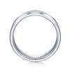 Gabriel & Co. 14k White Gold Signature Men's Wedding Band