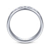 Gabriel & Co. 14k White Gold Signature Men's Wedding Band