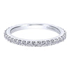 Gabriel & Co. 14k White Gold Stackable Diamond Ring