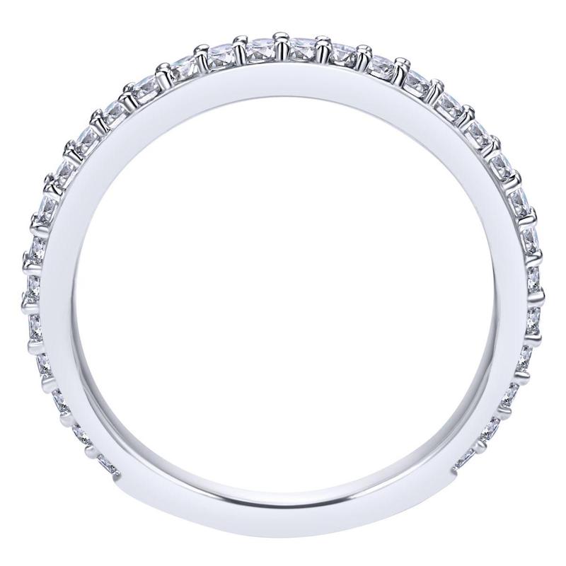 Gabriel & Co. 14k White Gold Stackable Diamond Ring