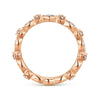 Gabriel & Co. 14k Rose Gold Stackable Diamond Ring