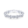 Gabriel & Co. 14k White Gold Stackable Diamond Ring