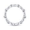 Gabriel & Co. 14k White Gold Stackable Diamond Ring