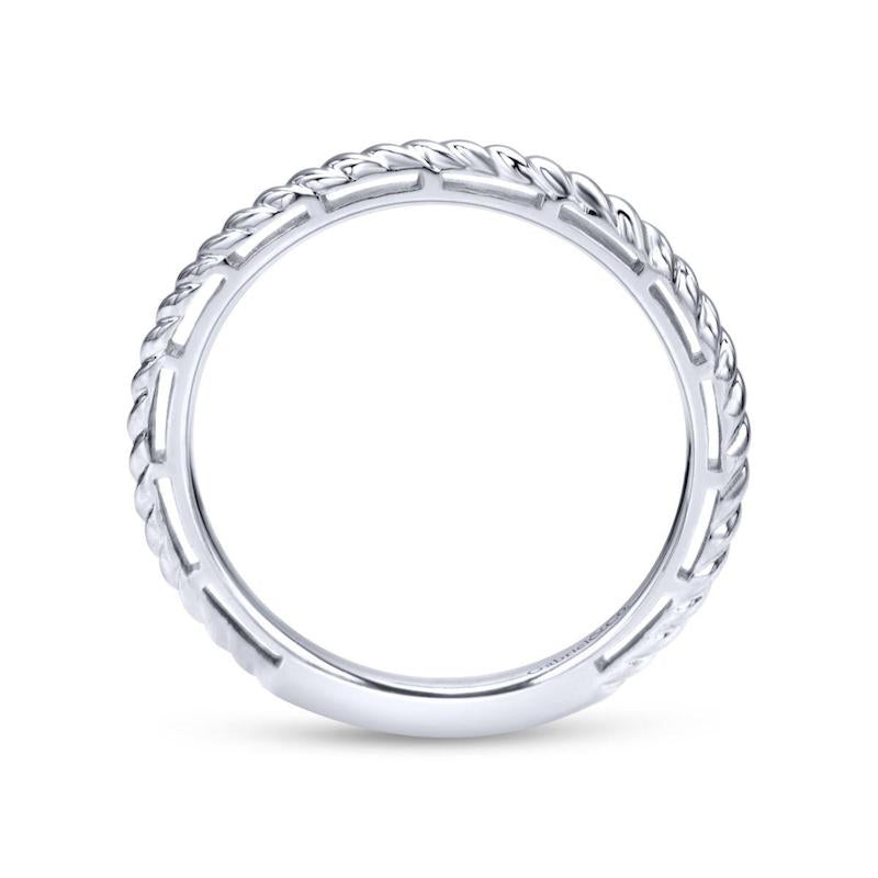 Gabriel & Co. 14k White Gold Stackable Ring