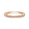 Gabriel & Co. 14k Rose Gold Stackable Diamond Ring