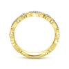 Gabriel & Co. 14k Yelow Gold Stackable Diamond Ring