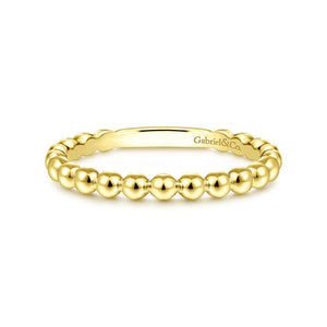 Gabriel & Co. 14k Yellow Gold Stackable Ring