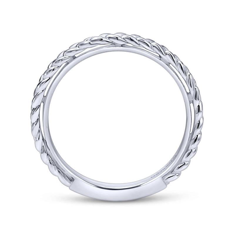 Gabriel & Co. 14k White Gold Stackable Ring