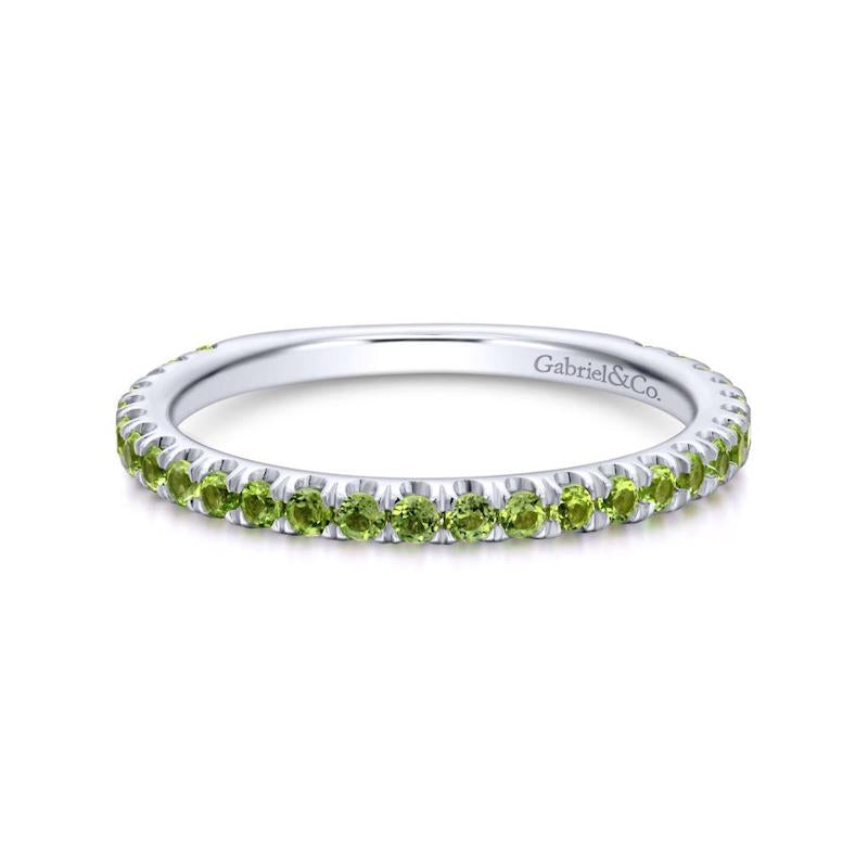 Gabriel & Co. 14k White Gold Stackable Gemstone Ring