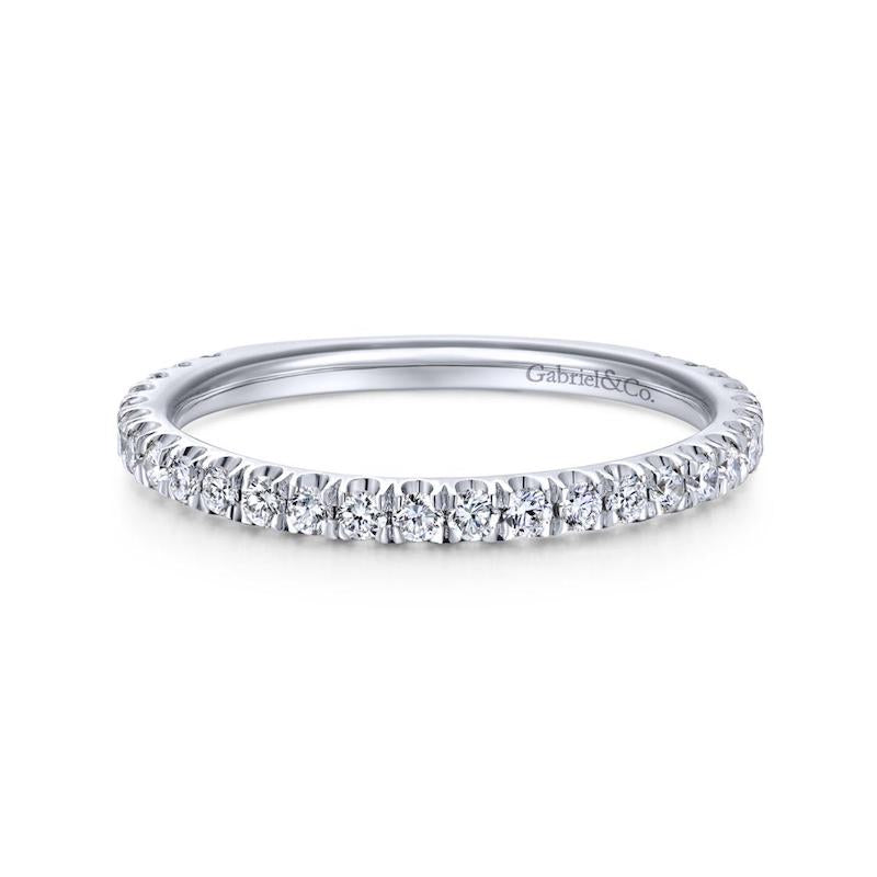 Gabriel & Co. 14k White Gold Stackable Diamond Ring