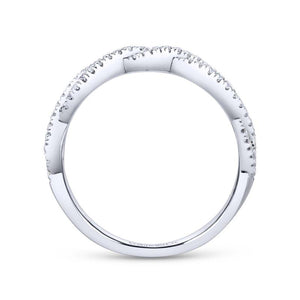 Gabriel & Co. 14k White Gold Stackable Diamond Ring