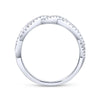 Gabriel & Co. 14k White Gold Stackable Diamond Ring