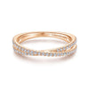 Gabriel & Co. 14k Rose Gold Stackable Diamond Ring